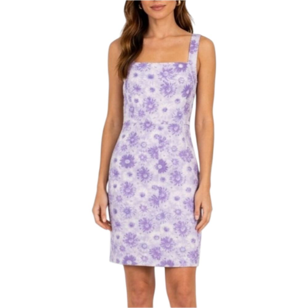 Rouje Paris Anael Amalia Violet Sunflower Jacquard Dress FR 36 US 4